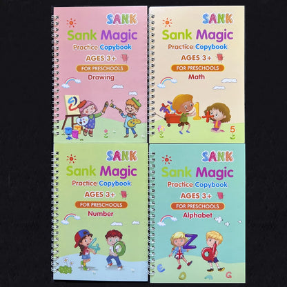 Magic Practice Copybook Set (4 Pcs) 