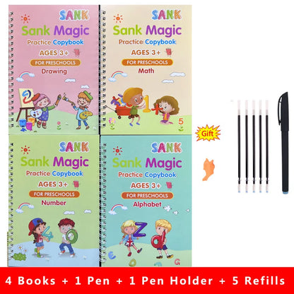 Magic Practice Copybook Set (4 Pcs) 